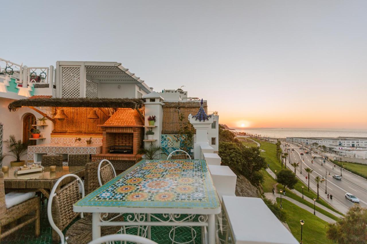 Riad Villa With Mediterranean Sea Views Of Spain And Gibraltar Tangier Exterior photo